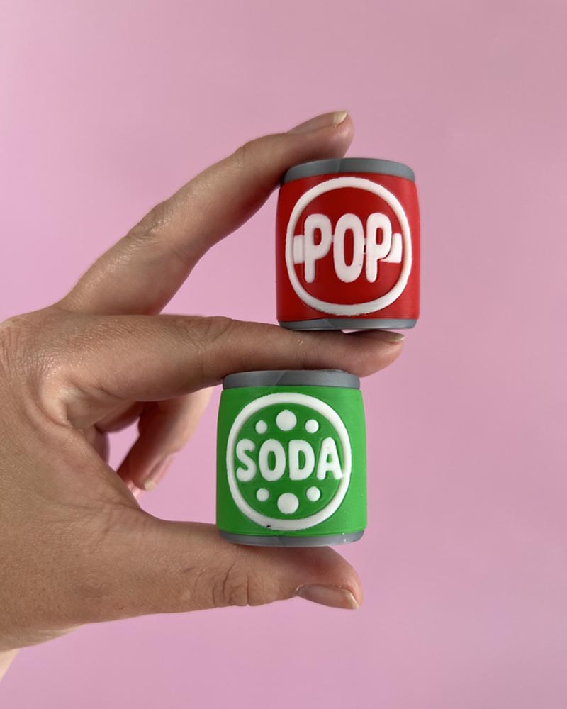 Soda and Pop Can Clicker Fidget Toy