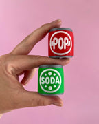 Soda and Pop Can Clicker Fidget Toy