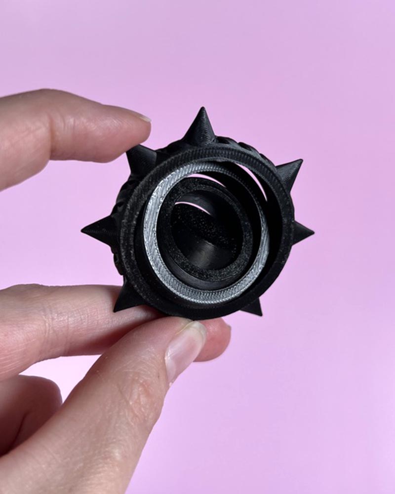 Sharp spiked Pain Stim Spinner
