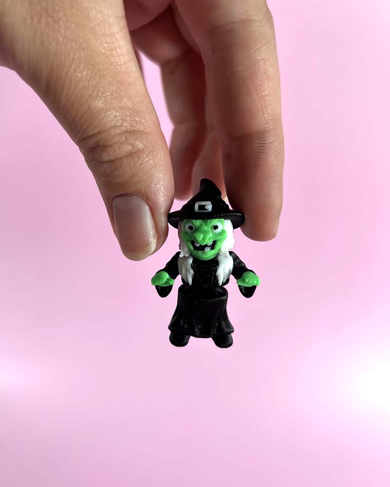 Green Witch Halloween Wiggly Toy