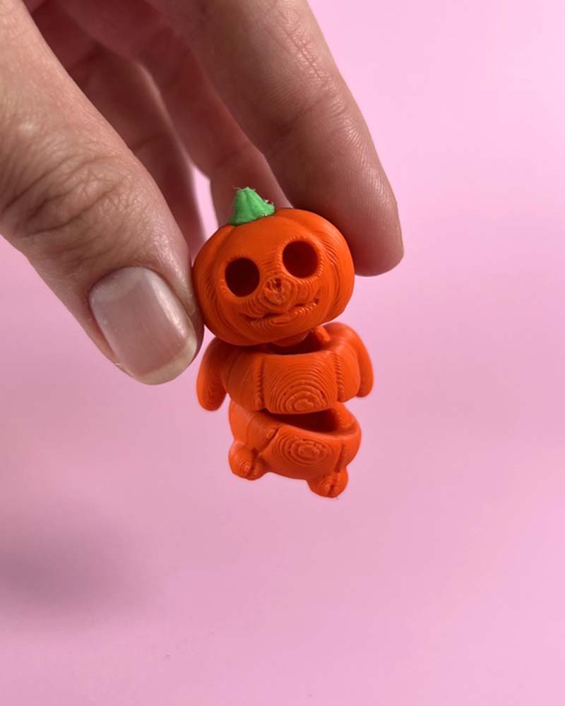Pumpkin Monster Halloween Wiggly Toy