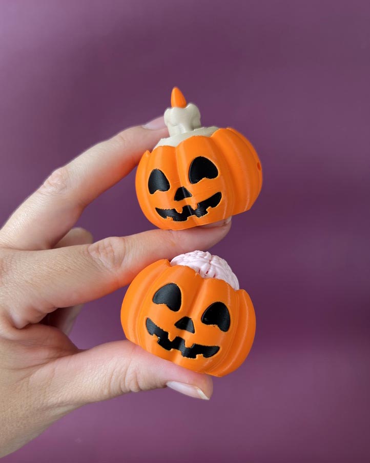 Pumpkin Clicker Fidget Toy