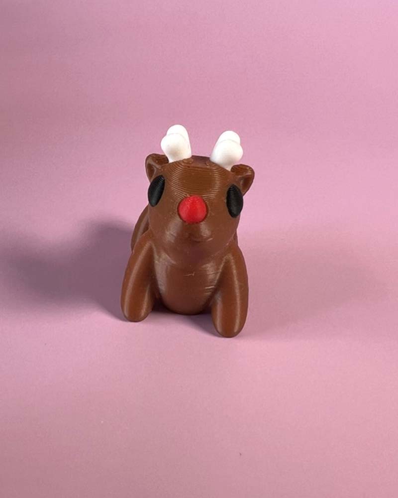 Red Nosed Reindeer Chrsitmas Wiggly Toy
