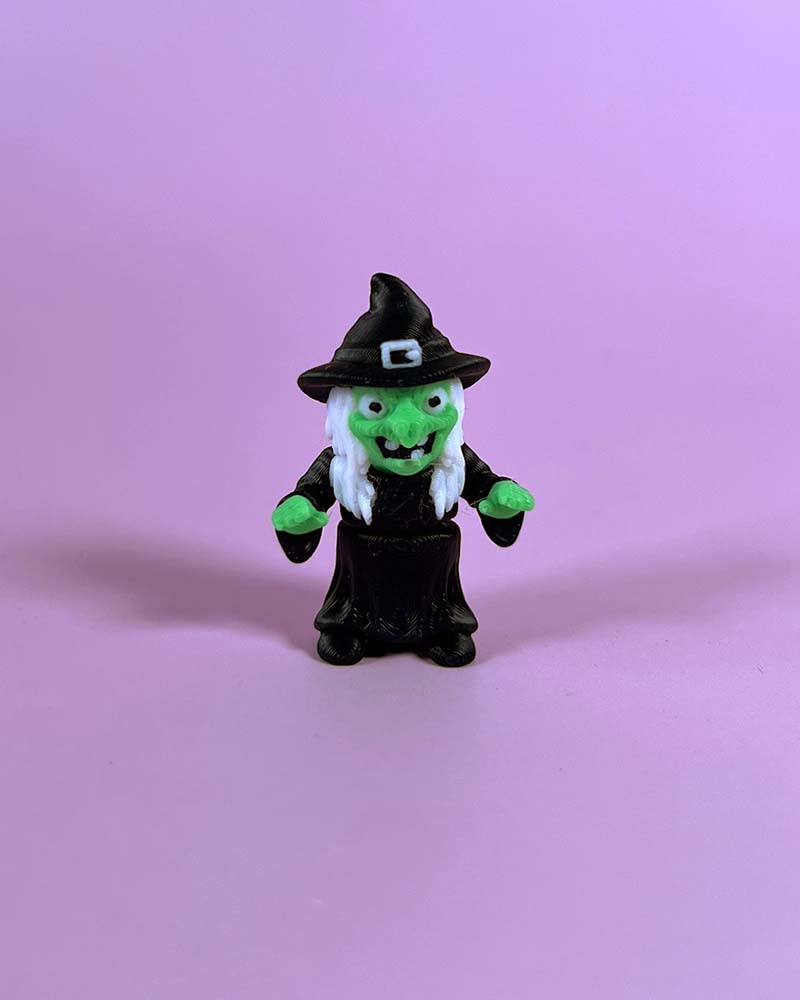 Green Witch Halloween Wiggly Toy