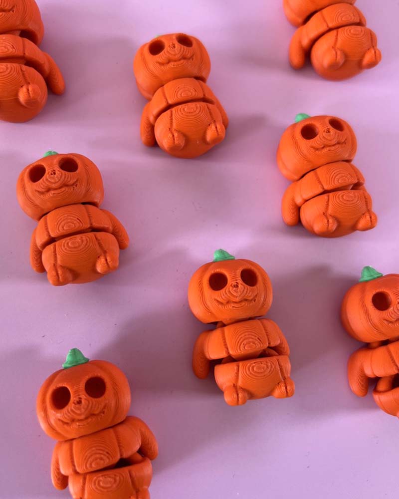 Pumpkin Monster Halloween Wiggly Toy