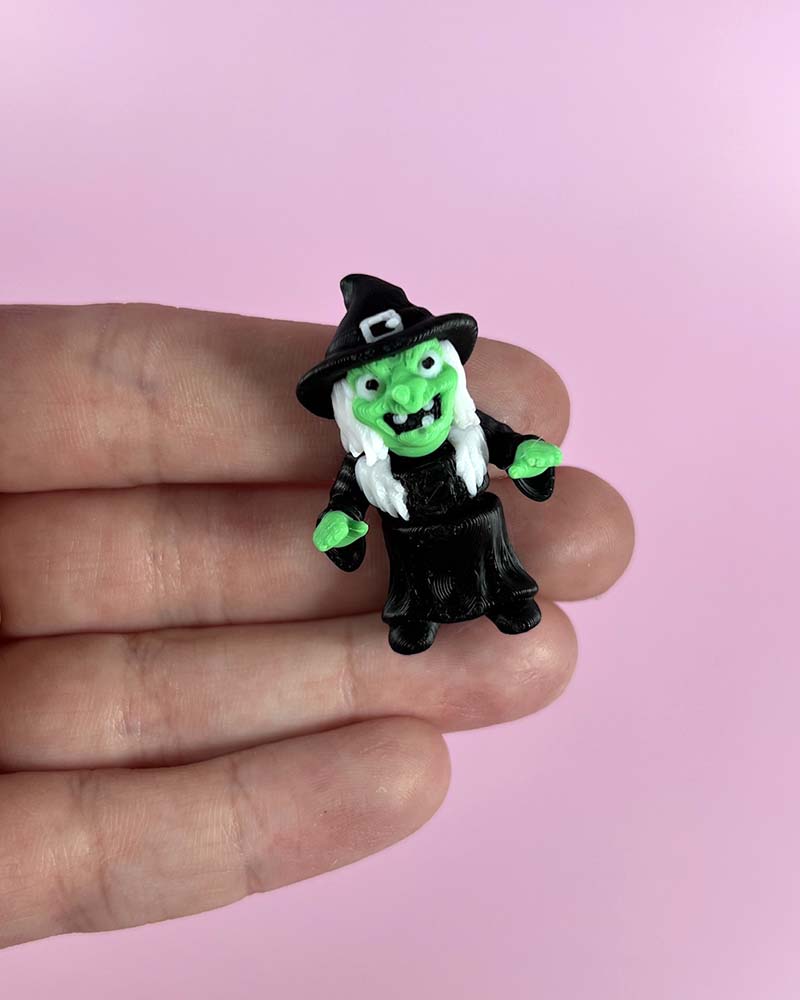 Green Witch Halloween Wiggly Toy