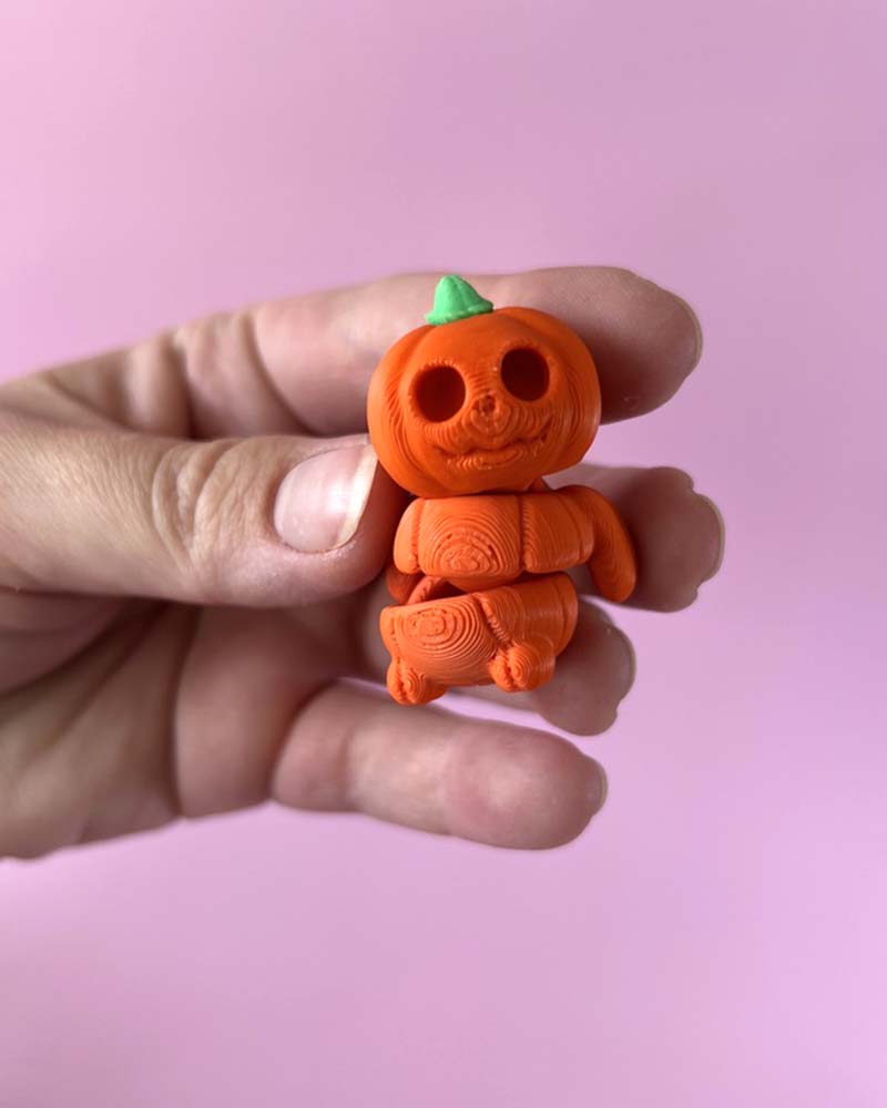 Pumpkin Monster Halloween Wiggly Toy