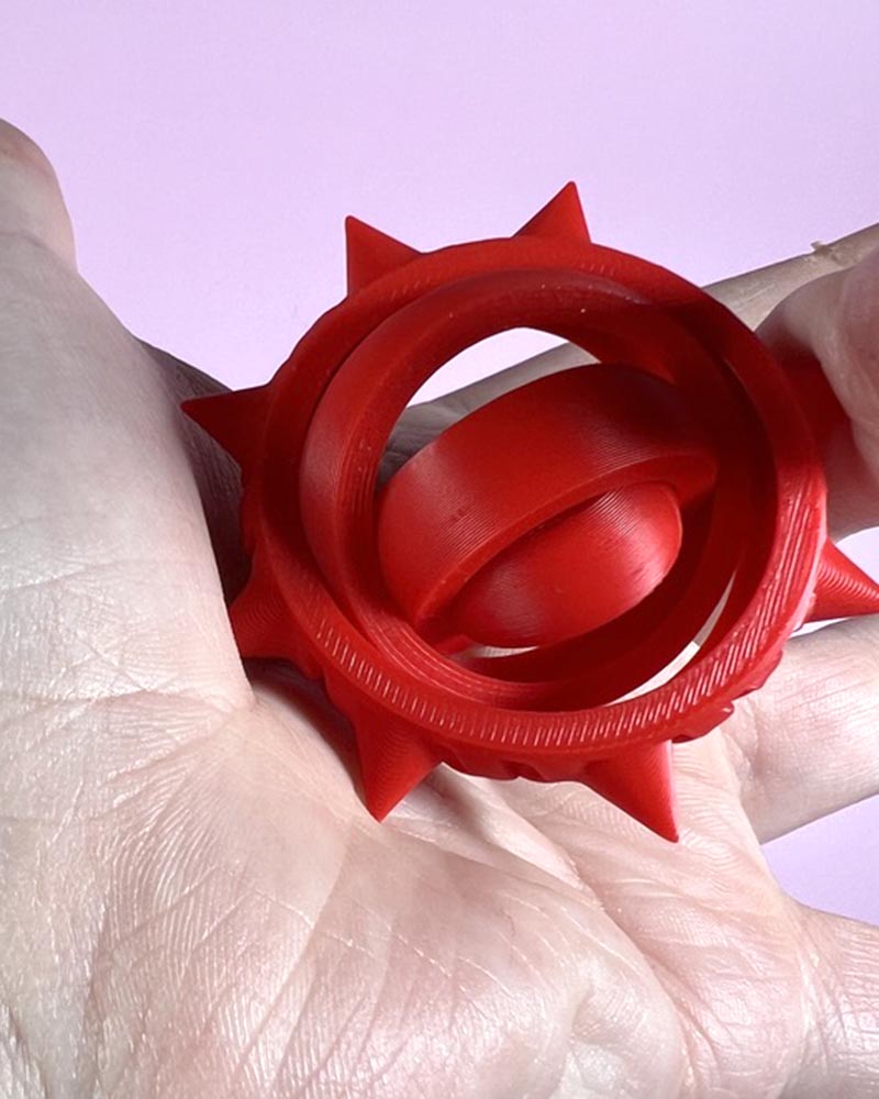 Sharp spiked Pain Stim Spinner