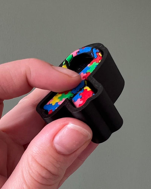 Autism Awareness Ribbon Clicker Fidget Toy