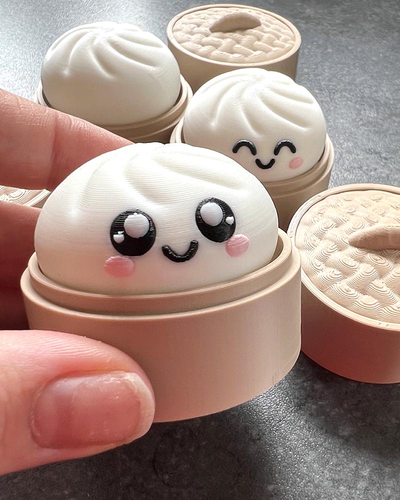 Kawaii Bao Bun Clicker Fidget Toy