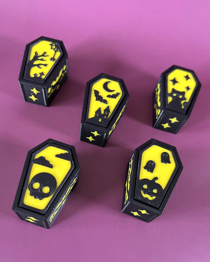 Gothic Coffin Clicker Fidget Toy