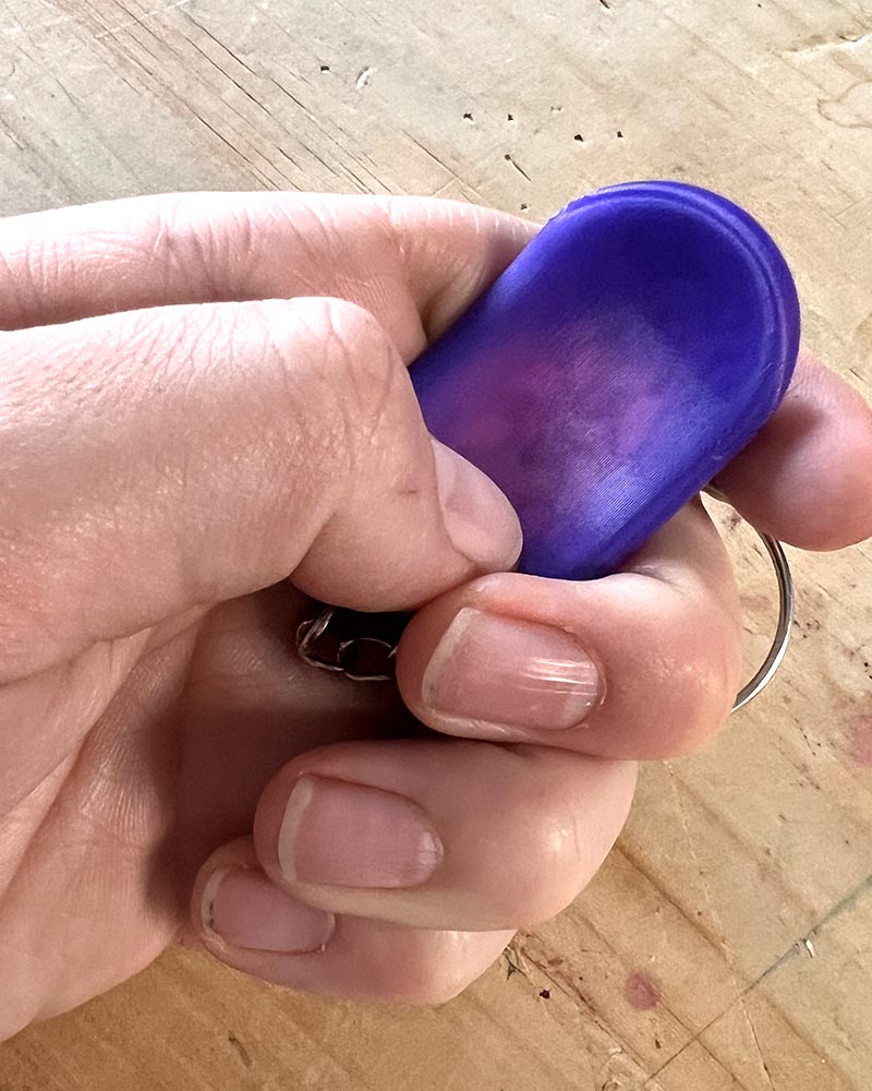 Colour Changing Worry Stone Fidget Keychain