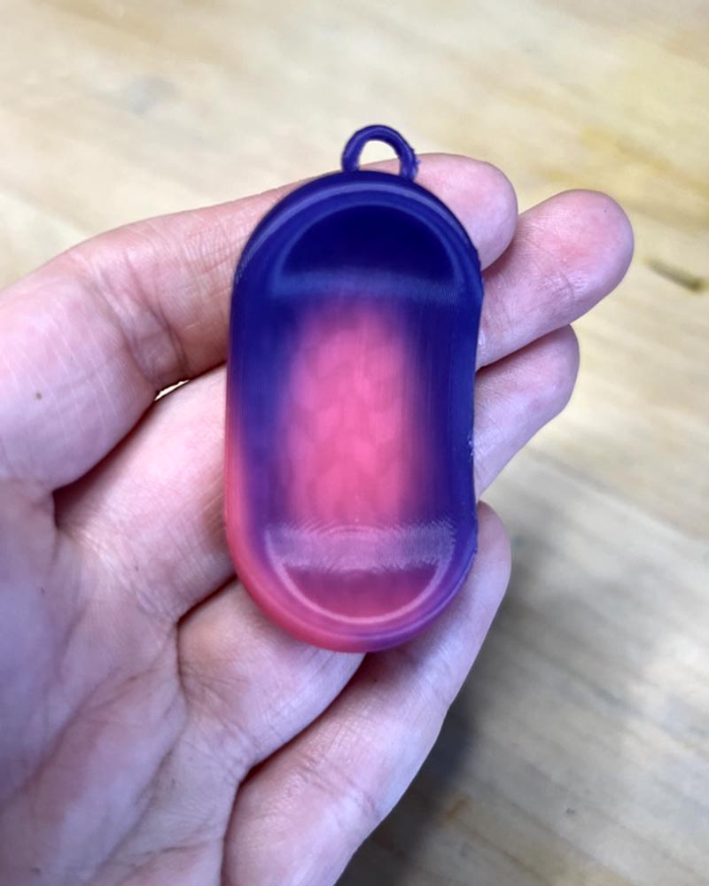 Colour Changing Worry Stone Fidget Keychain