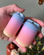 xl chunky textured sensory fidget toy, pain stim hand held 3d printed pastel colour