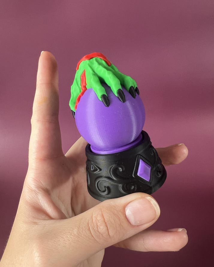 Witch Crystal Ball Clicker Fidget Toy