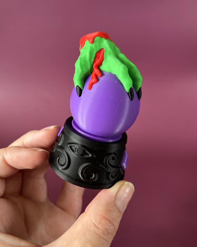 Witch Crystal Ball Clicker Fidget Toy