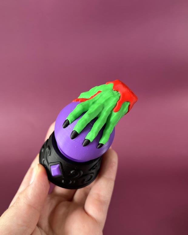 Witch Crystal Ball Clicker Fidget Toy