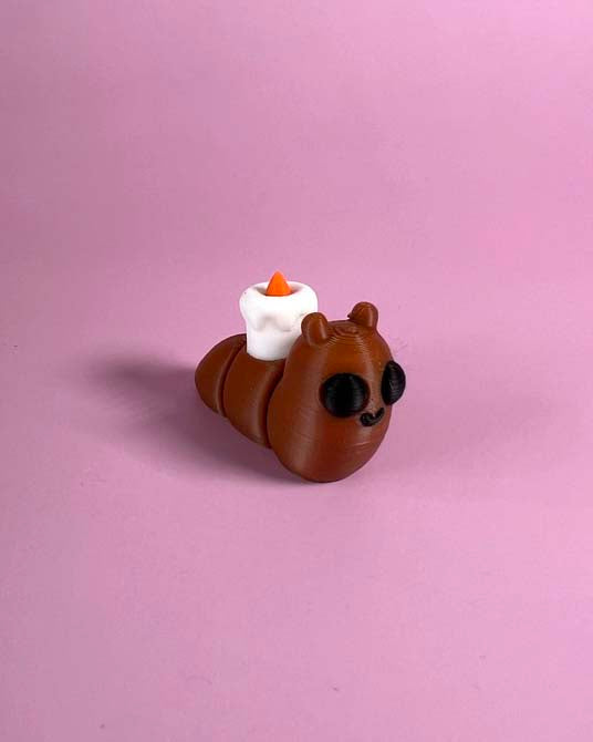 Candle Cute Slug Wiggly Toy