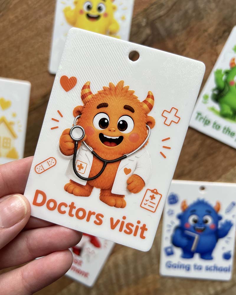 Monster Going Places Visual Communication Cards
