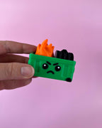 Dumpster Fire Clicker Fidget Toy