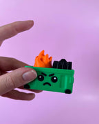 Dumpster Fire Clicker Fidget Toy