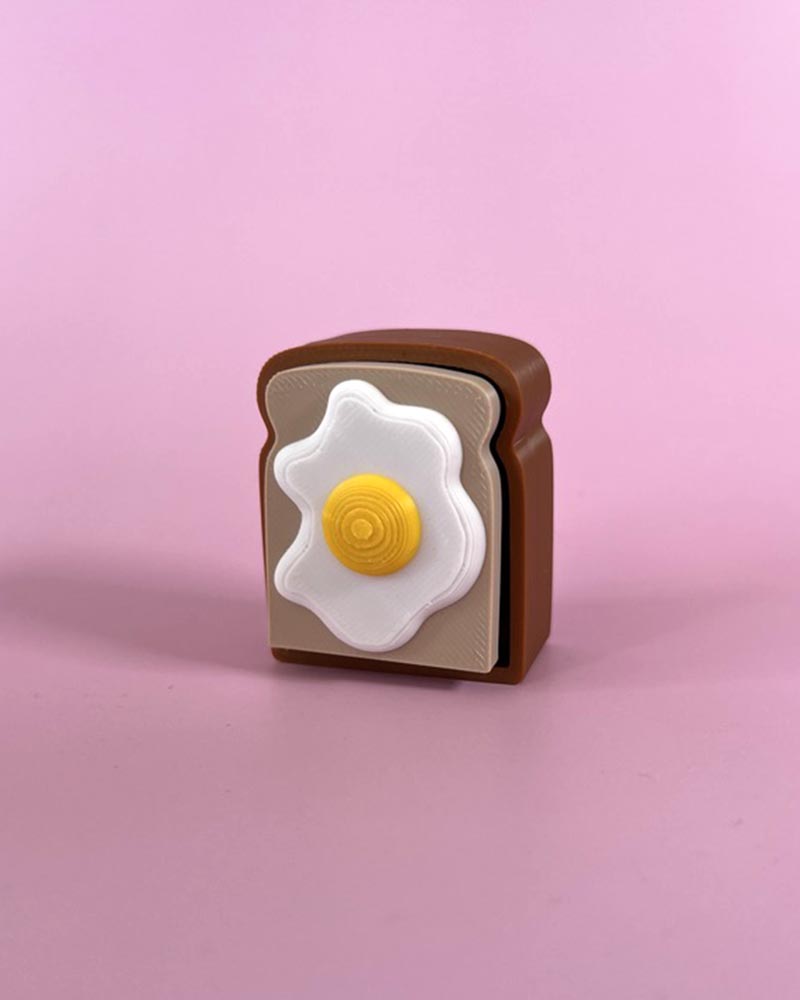 Egg on Toast Clicker Fidget Toy