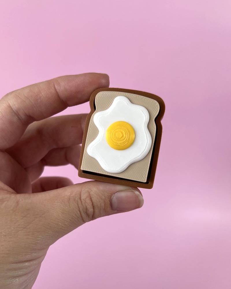 Egg on Toast Clicker Fidget Toy