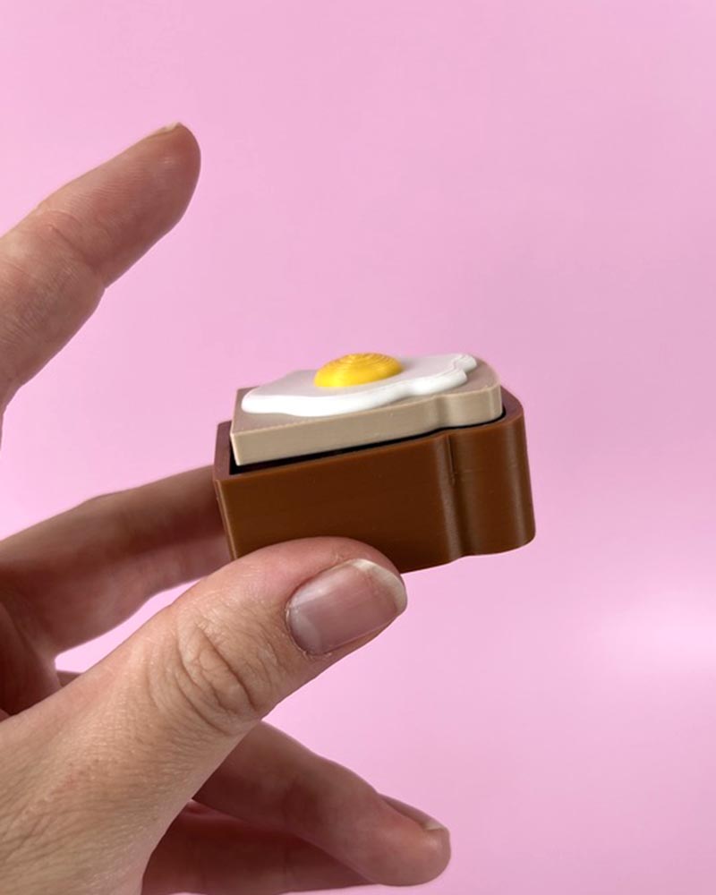 Egg on Toast Clicker Fidget Toy