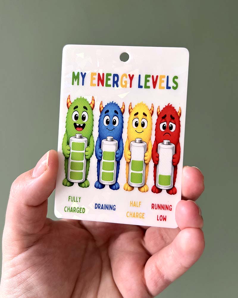 Monster Energy and Social Battery Communication Cards