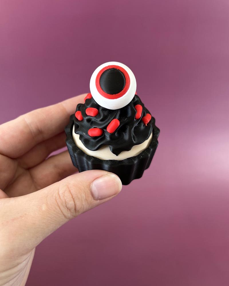 Eyeball Frosting Cupcake Clicker Fidget Toy