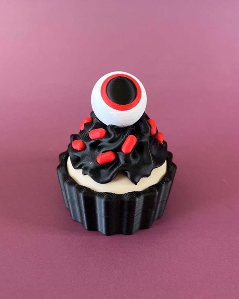 Eyeball Frosting Cupcake Clicker Fidget Toy