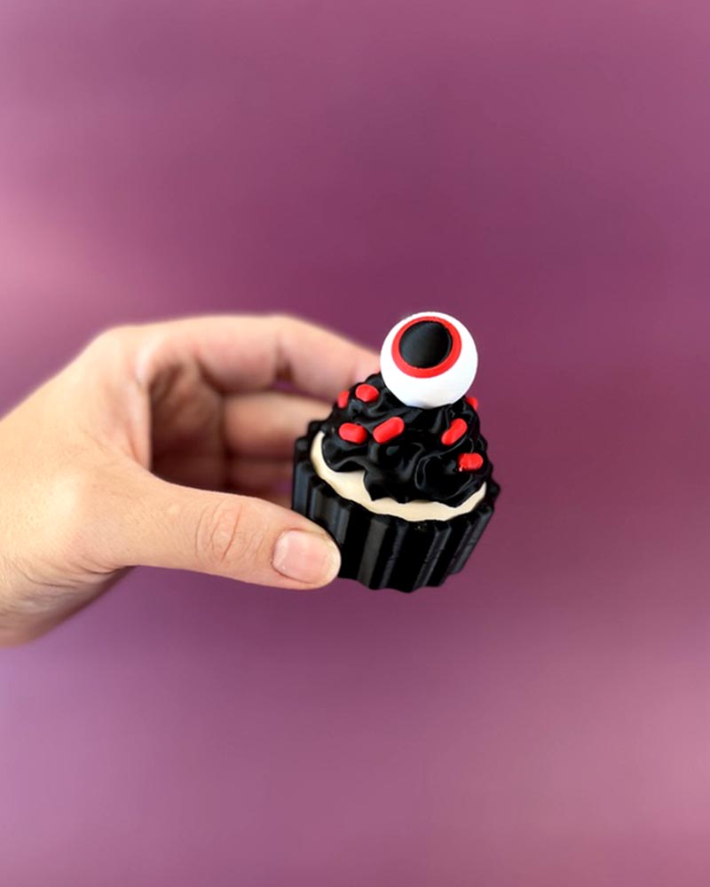 Eyeball Frosting Cupcake Clicker Fidget Toy