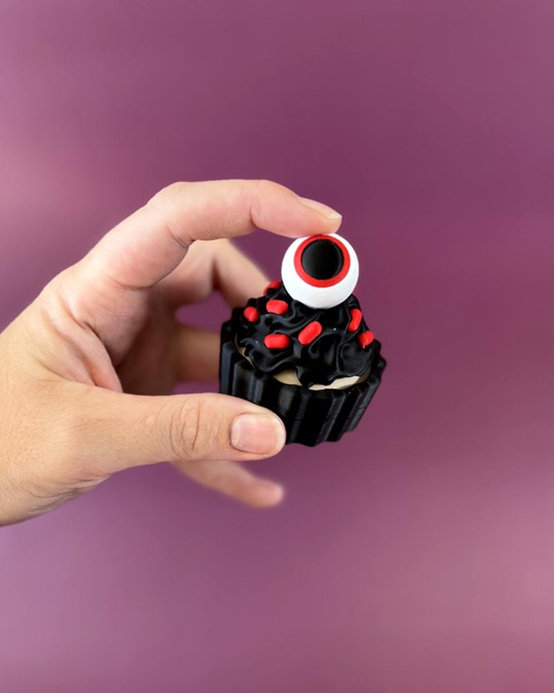 Eyeball Frosting Cupcake Clicker Fidget Toy