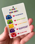 Monster Friendly Reminders Positive Affirmation Card