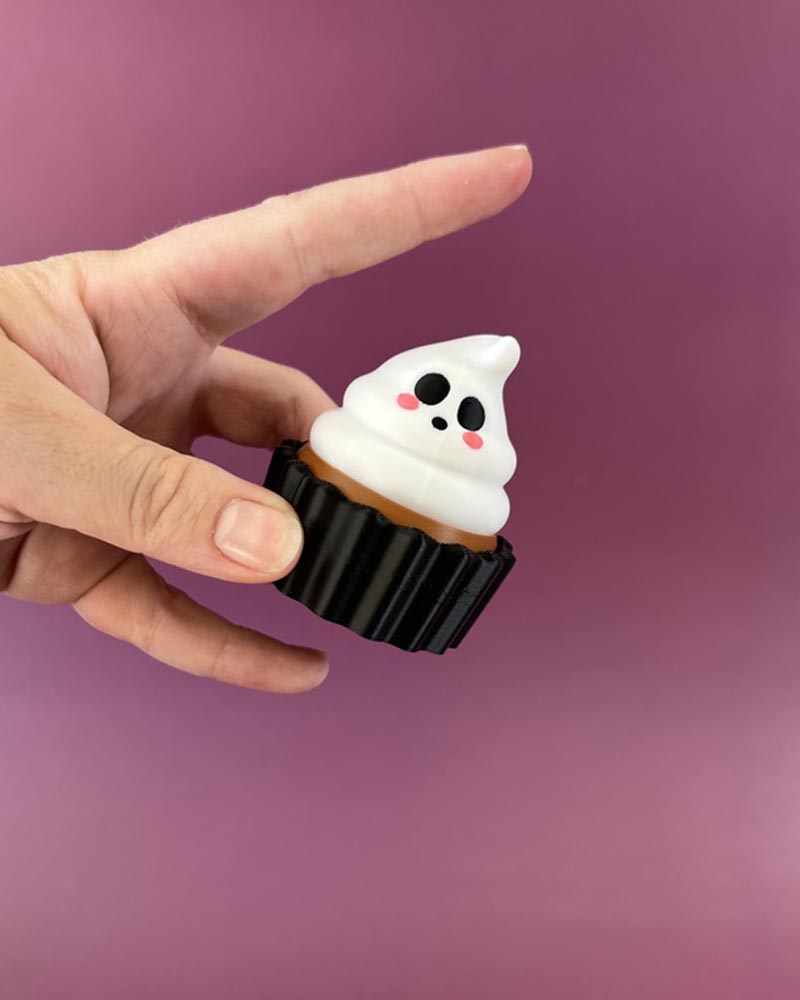 Ghost Cupcake Clicker Fidget Toy