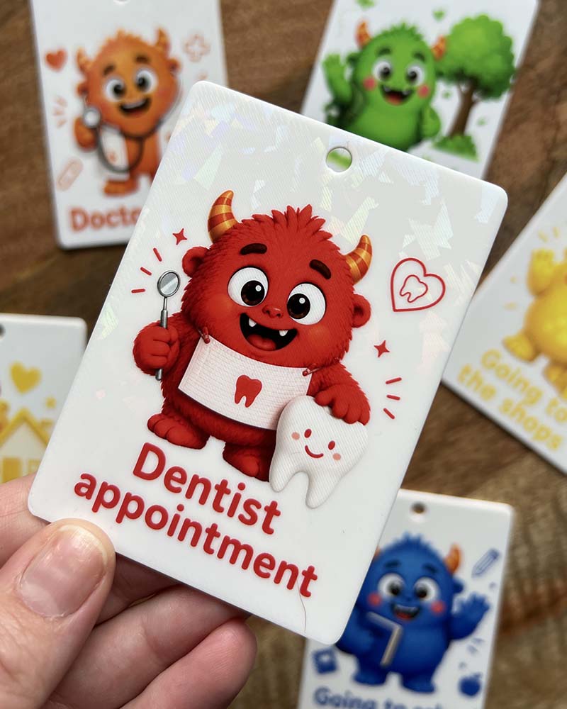 Monster Going Places Visual Communication Cards
