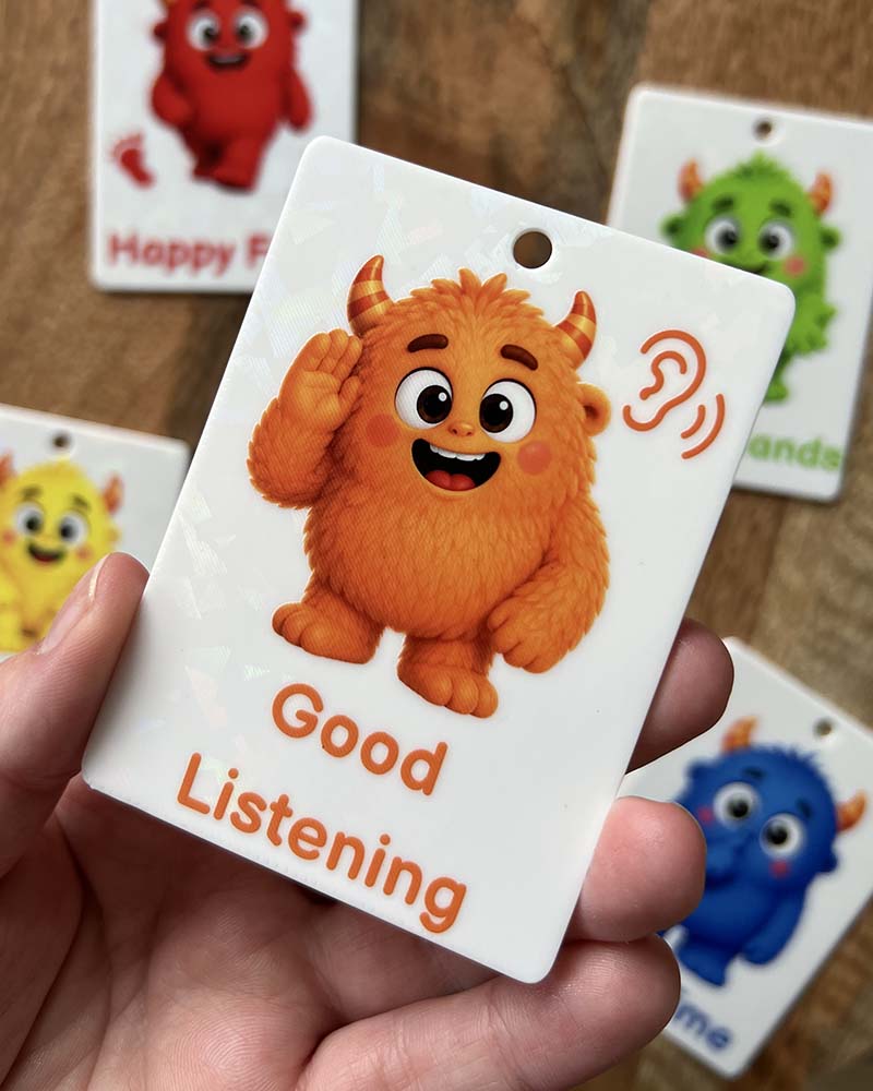Monster Positive Behaviour Communication Cards