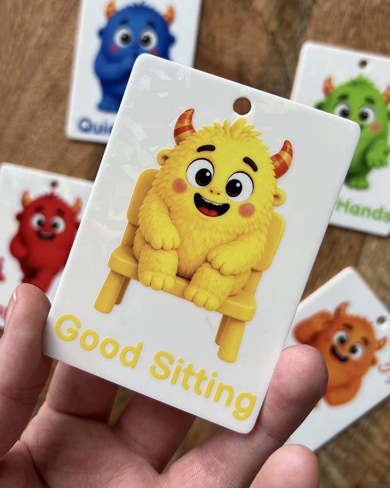 Monster Positive Behaviour Communication Cards