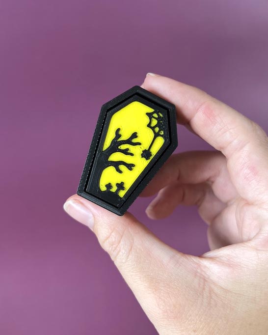 Gothic Coffin Clicker Fidget Toy