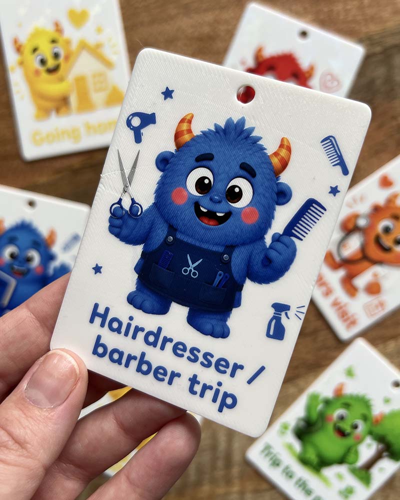 Monster Going Places Visual Communication Cards