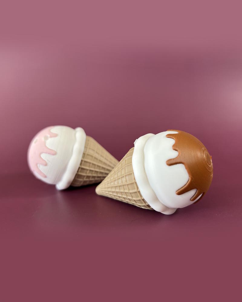 Ice Cream Cone Clicker Fidget Toy