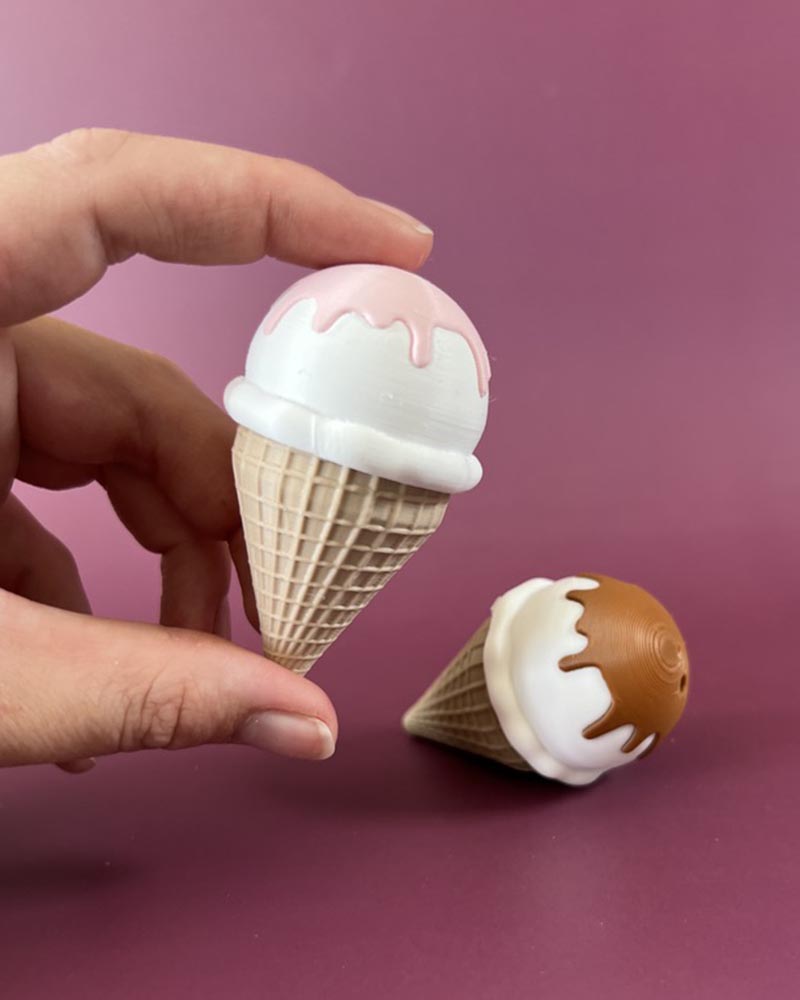 Ice Cream Cone Clicker Fidget Toy