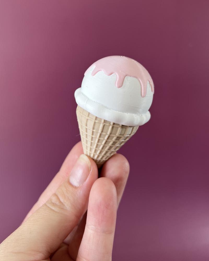 Ice Cream Cone Clicker Fidget Toy