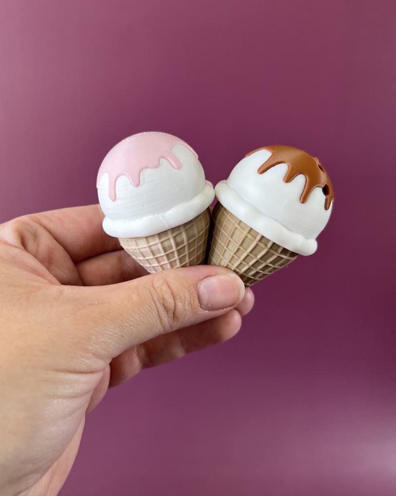 Ice Cream Cone Clicker Fidget Toy