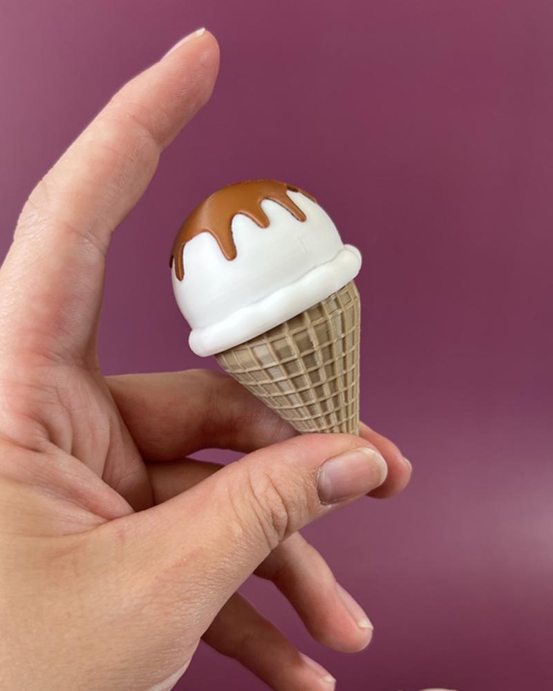 Ice Cream Cone Clicker Fidget Toy