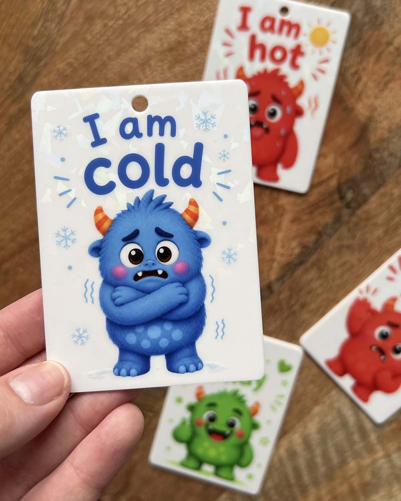 Monster Comfort & Support Communication Cards