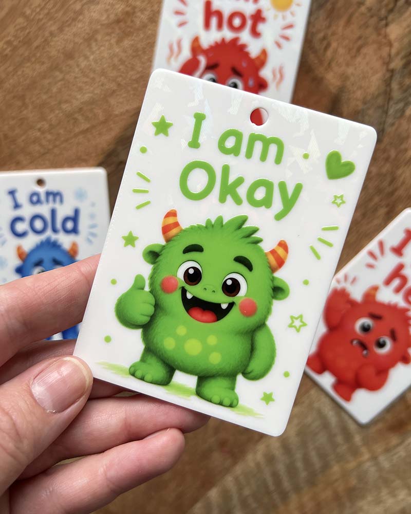 Monster Comfort & Support Communication Cards