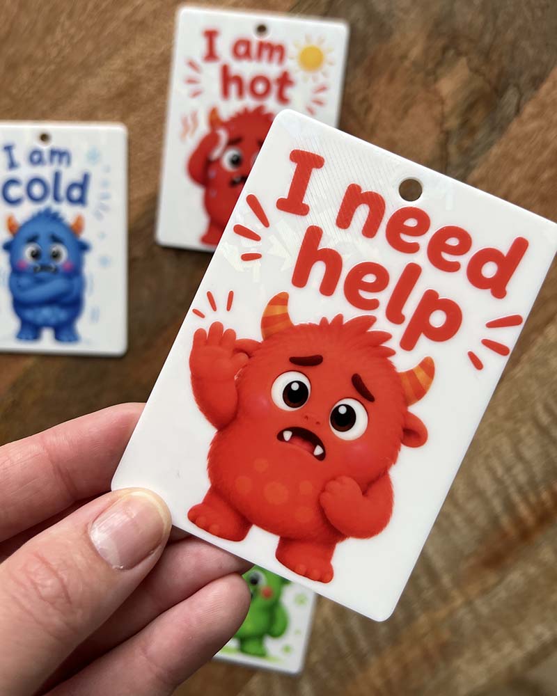 Monster Comfort & Support Communication Cards
