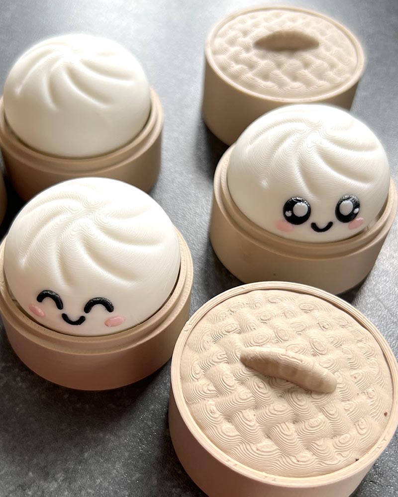 Kawaii Bao Bun Clicker Fidget Toy