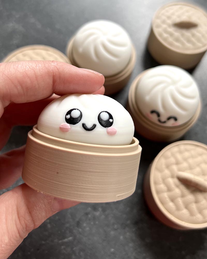 Kawaii Bao Bun Clicker Fidget Toy